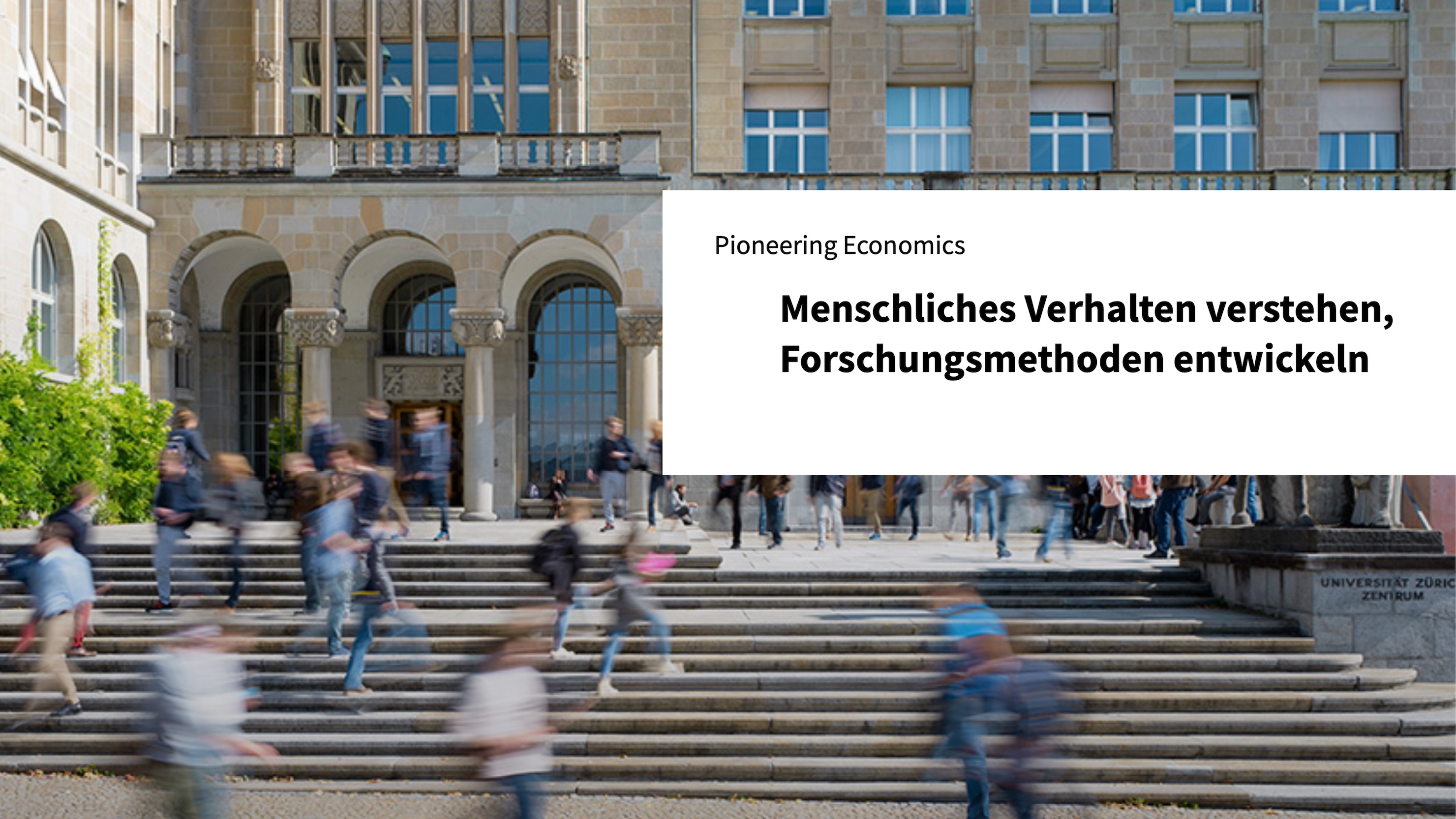 Menschliches Verhalten verstehen, Forschungsmethoden entwickeln